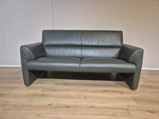 Montel Mondi - 2.5 seater Sofa - Green - Leather - New condition