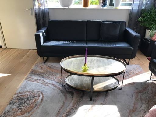 Schönes Montel 3-Sitzer-Sofa in schwarzem Leder, 2 Jahre alt