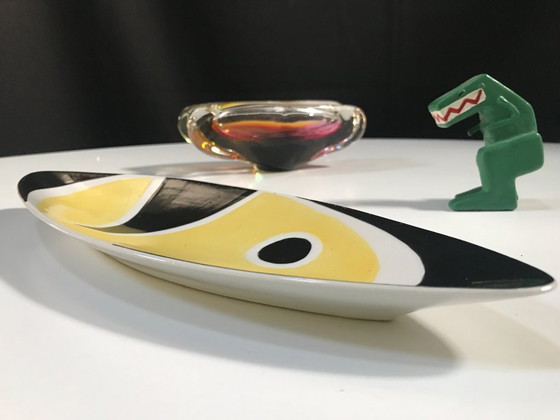 Image 1 of Plat • Vintage Centerpiece • « 9736 » • István Kovács • Zsolnay • 1962