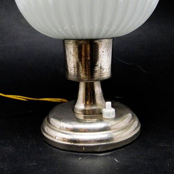 Postmodern Bedside Lamp from Polam, Poland, 1960s – Table lamps, Glass, Metal (photo 7 of 8)