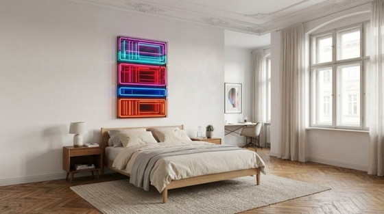 Arte Oggetto 3D Ipermoderna Astratta Visiva 80x120 cm Arte Processuale Pop Art, Stampe artistiche, Plexiglass (foto 2 di 4)
