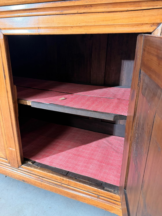Grand Buffet bas en Bois avec Portes à Panneaux 350cm (photo 7 of 7)
