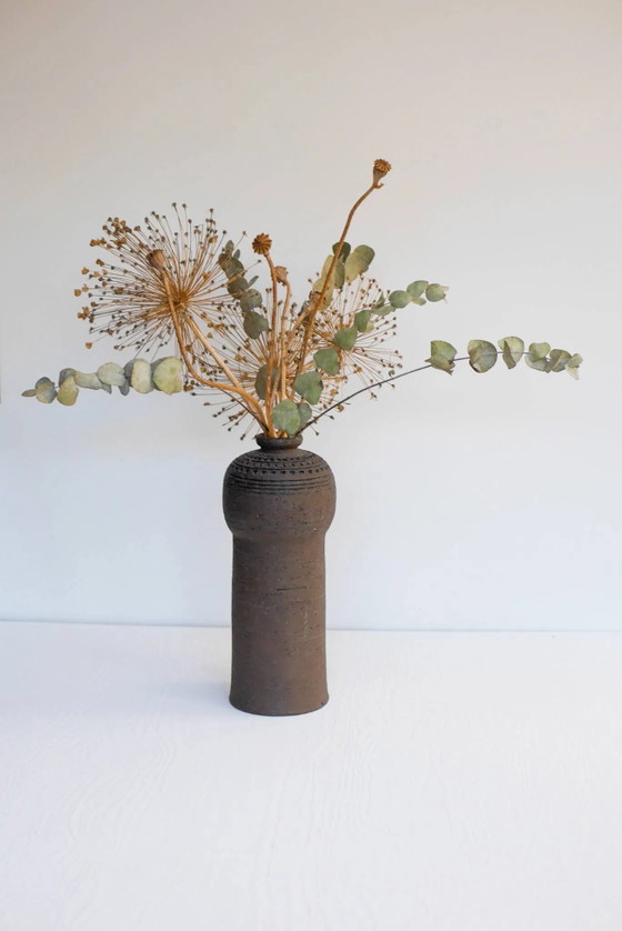Image 1 of Modernist, earthenware ceramic vase by Inger Persson for Rörstrand, Sweden