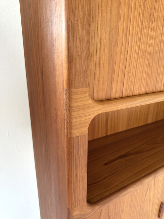 Vintage XL Teak Highboard, Dyrlund '80 – High Boards, Wood (photo 10 of 15)