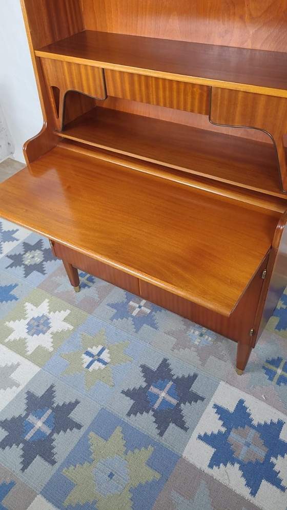 Image 1 of Librería multifunción escandinava de teca, Dinamarca, años 60