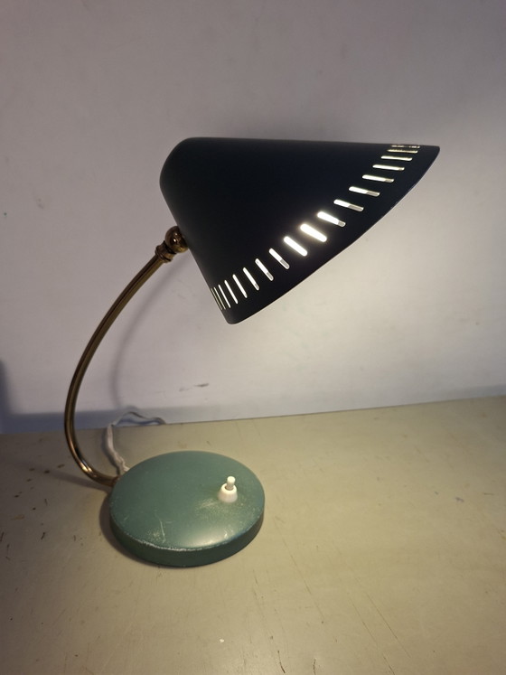 Lampada da scrivania Mid-century suggestiva – Lampade da tavolo, Metal, Brass (photo 2 of 11)
