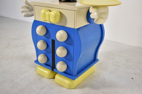 Image 1 of Pierre Colleu “Mickey Mouse” Commode or Chest of Drawers, Starform France, 1980s