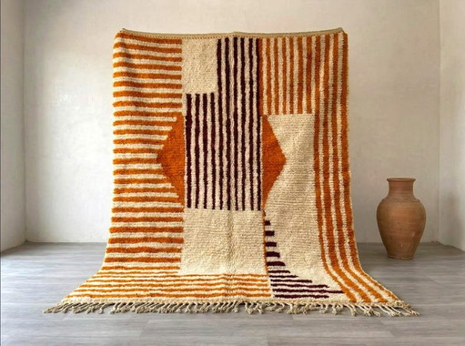Tapis berbère à motifs géométriques en laine 200/280cm – vloerkleden en tapijten, Wool
