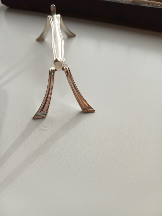 Seltenes Christofle 12 Messerbänkchen Set, Modell: Moderne. Art Déco 1930 – Tischdekoration, Silver (photo 7 of 15)