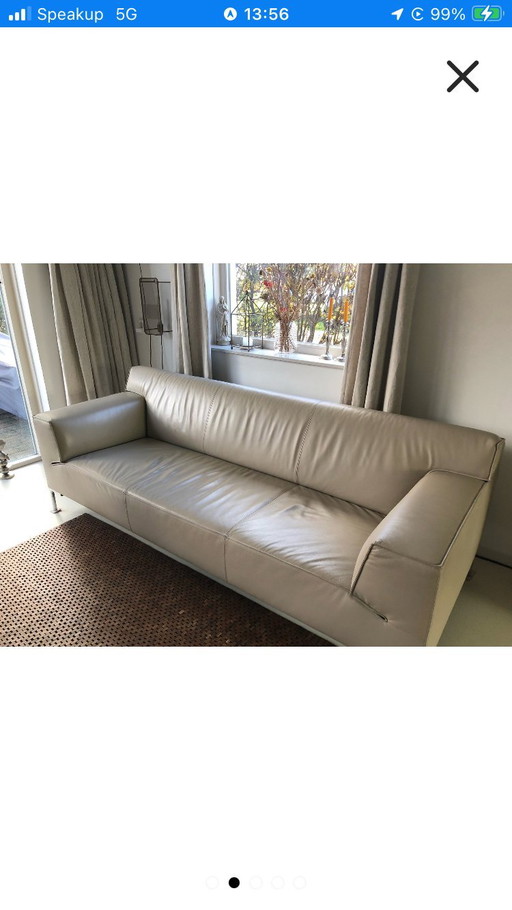 Leder 3-Sitzer Bloq Bank Design auf Lager
