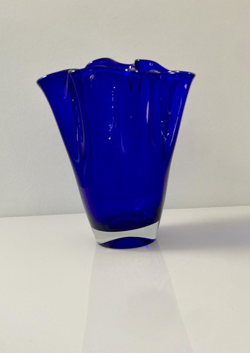 Kobaltblauwe servetvaas