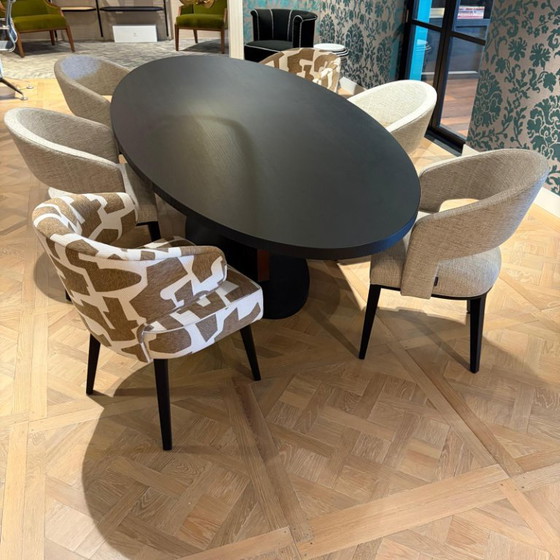 Van Rossum Opium Oval Dining table – Metal, Wood (photo 4 of 7)