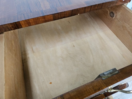 1940s Art Deco walnut chest of drawers – 5 drawers – Wood (photo 14 of 21)