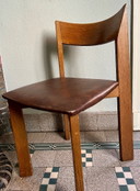 Set of 8 Brutalist Oak Dining Chairs Mauro Pasquinelli ‘Maria’ For Pallavisini, Italy, 1970s