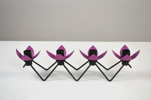 Candelabro Mid-Century Modern disegnato da Gunnar Ander per Ystad-Metall, Svezia, anni '50