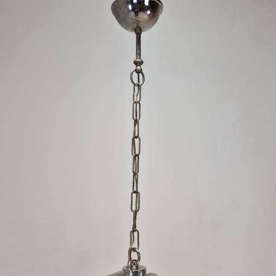 Image 1 of Vintage Mazzega Murano Hanglamp met 3 Glazen Bollen, Italië, circa 1970