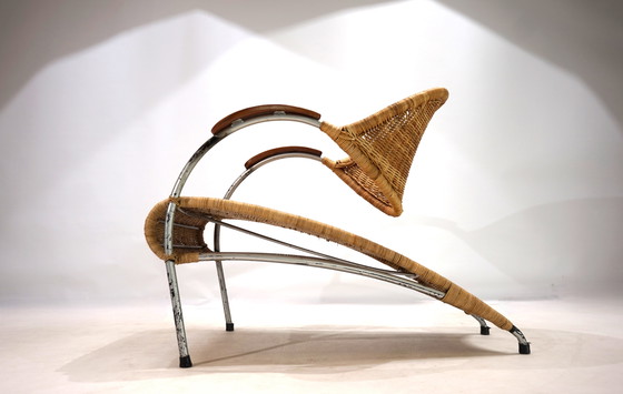 Image 1 of Rattan Streamline lounge chair, 1970