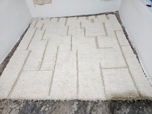 Prächtiger handgefertigter Teppich mit geometrischem Muster 250/250cm