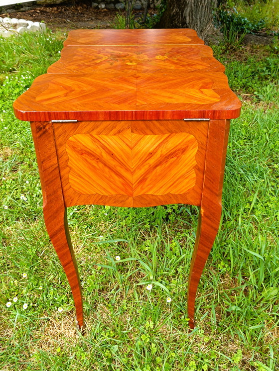 Image 1 of Louis XV style dressing table in marquetry