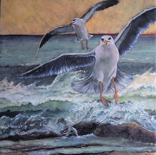 Peinture "Tenir bon