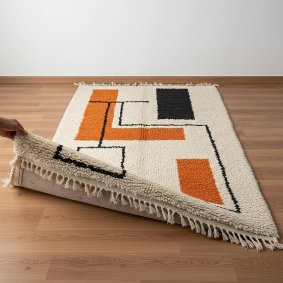 Image 1 of Tapis marocain artesanal en laine 250cmx150cm