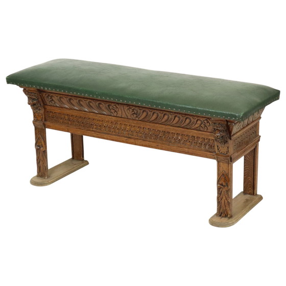 Image 1 of Antique Bench Oak Church