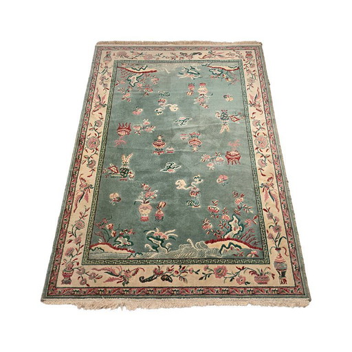 Tappeto cinese vintage intrecciato, anni '60/'70