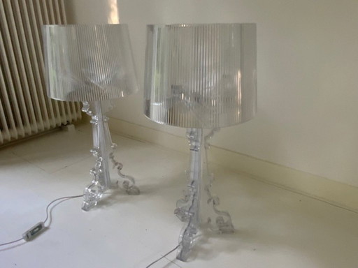 2x Kartell Bourgie Tafellamp Kristal Nieuw