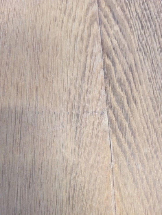 Image 1 of Vintage eiken ronde eettafel, model 55 van Omann Jun, jaren 60