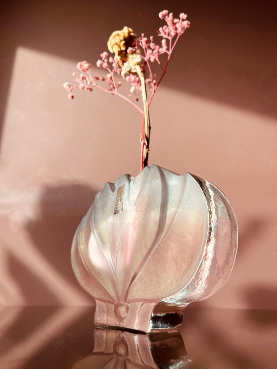 Image 1 of Walther crystal "70's Lotus flower vase