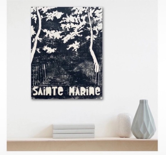 Image 1 of Linograbado sobre papel natural 40x30cm