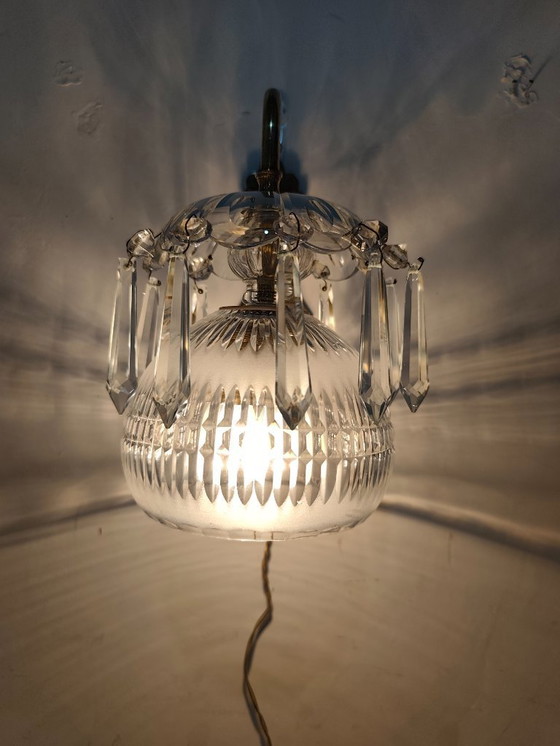 Image 1 of Glass wall sconce. Spain, 1950s.