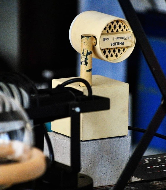 Image 1 of Zeldzame Ettore Sottsass "Click 1" tafellamp # Philips