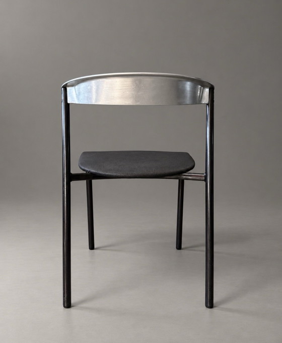 4 Sillas de comedor Gala — Bernal & Isern para Sellex, 1988 – Aluminio, Metal (photo 9 of 15)