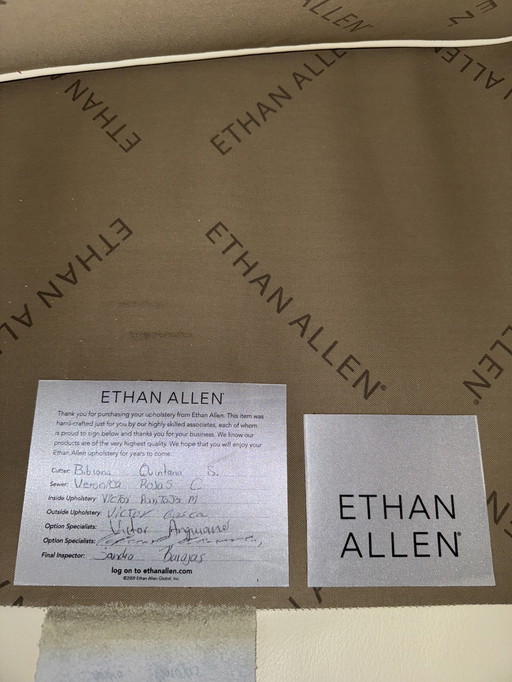 Ethan Allen leather designer chair - original price €2,500