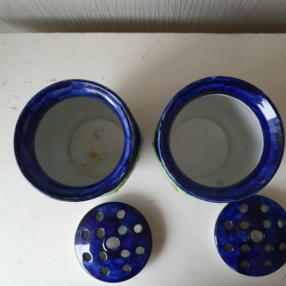 Due Vasi "Pique Fleur" di Maling Pottery Inghilterra 1930 – Mailing Pottery, Ceramic (photo 3 of 8)
