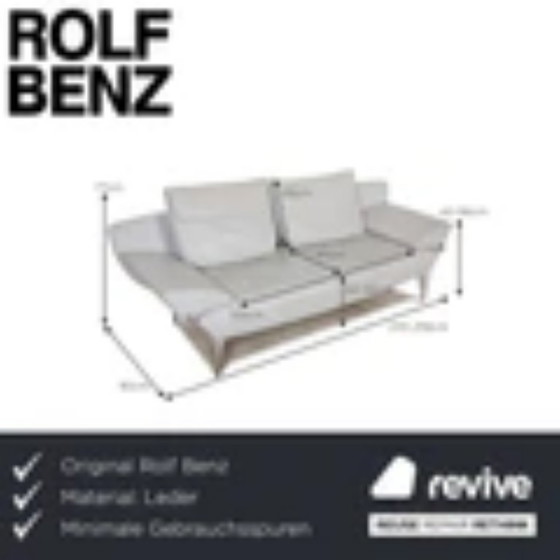 Image 1 of Rolf Benz Leather Sofa 1600