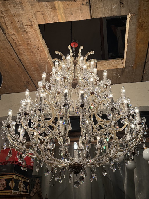 Mega large classic antique crystal chandelier