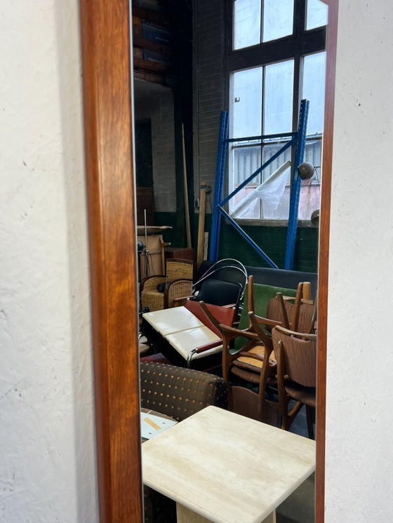 Image 1 of Miroir vintage XL en teck, Scandinavie, années 1970