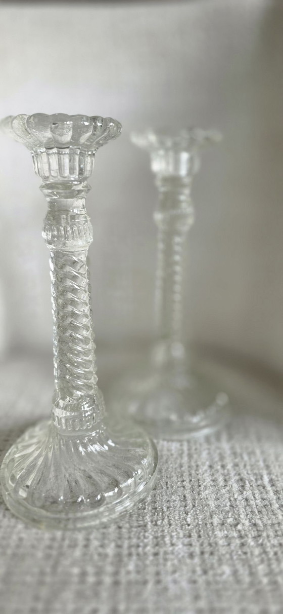 Bakarat kaarshouders, Baccarat, Kandelaars en kaarsen, Kristal, Glas, Transparant (foto 5 van 6)