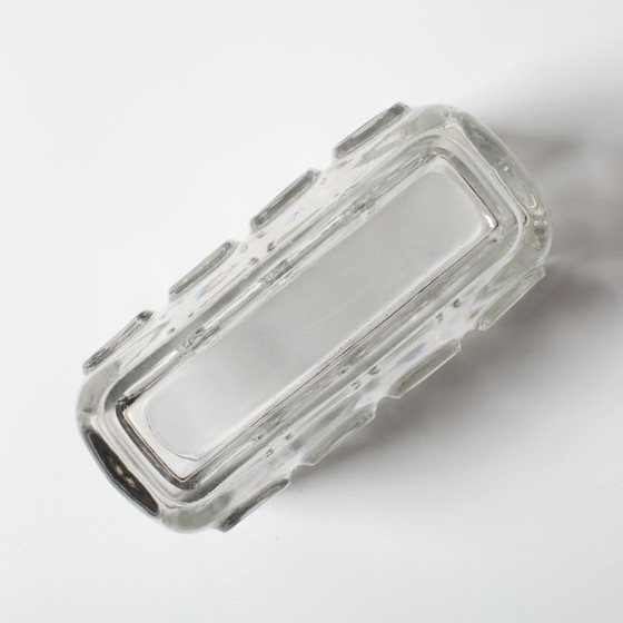 Image 1 of František Vizner Glass Jardinière Vase, Mid-Century Czech Design