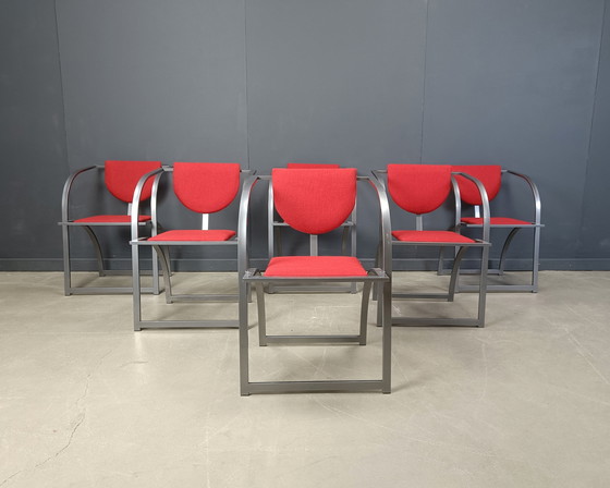 Image 1 of Sinus-Esszimmerstühle von KFF, 1990er Jahre, 6er-Set
