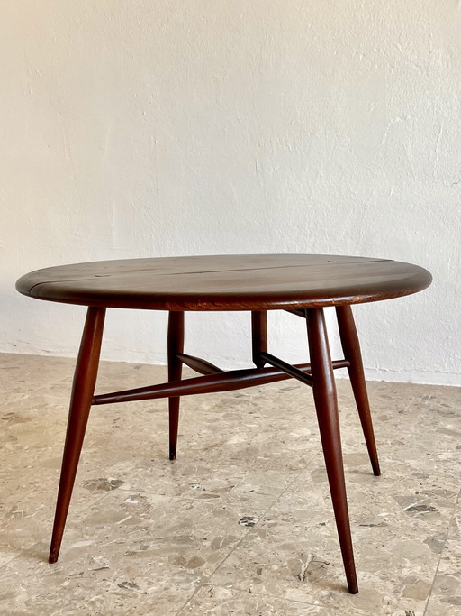 1x Table basse à abattants Ercol modèle 308 en orme et hêtre, années 1960