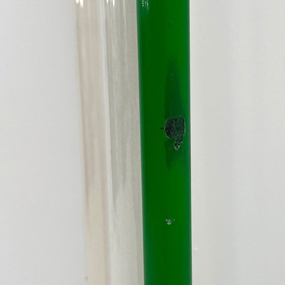Image 1 of Grüne Doppel-Neonlampe von Gian N. Gigante für Zerbetto, 1980er Jahre
