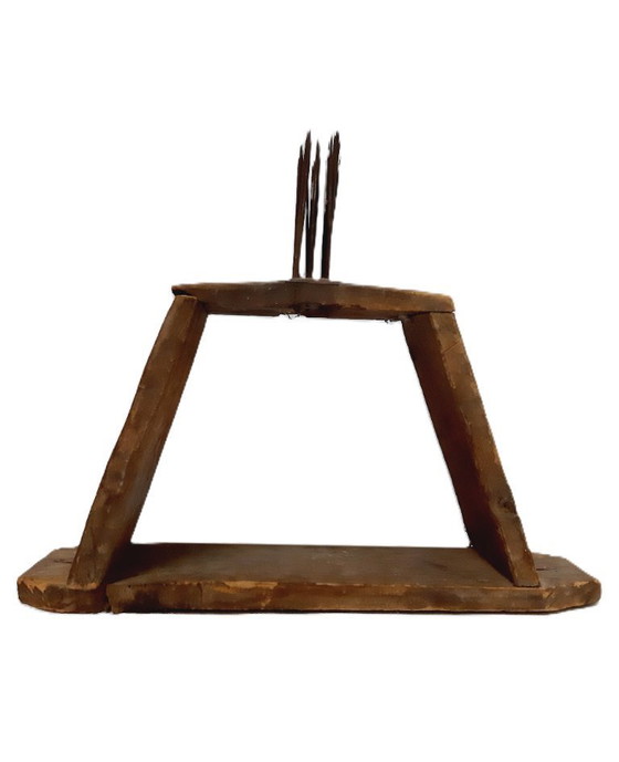 Image 1 of Antique 19th-Century Wool Picker – Rustic Textile Tool with History & Character