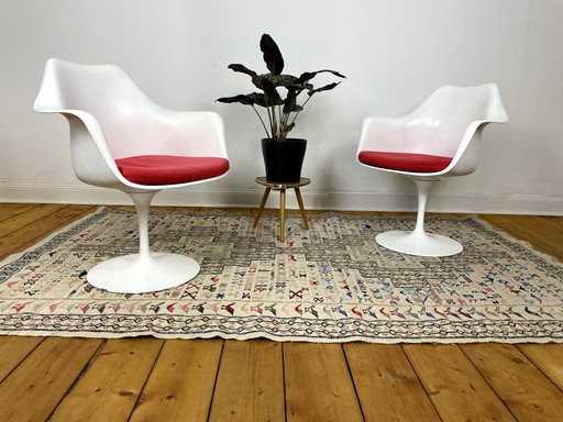 2Er Set Tulip Armchairs Von Eero Saarinen Für Knoll International