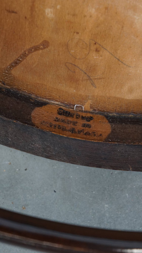 Image 1 of Silla antigua de diseño de madera de Mundus para Thonet con reposabrazos