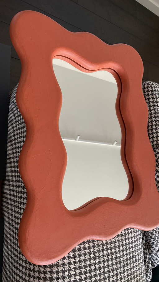 Orange Wavy Mirror MEAUI. STUDIO