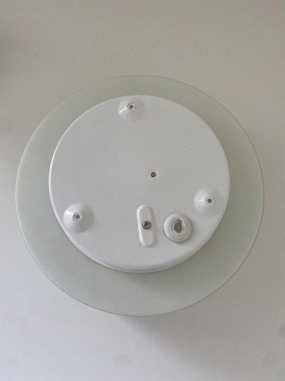 Image 1 of Vintage Bauhaus Plafondlamp - Wandlamp – Massive Opaline Melkglas - Jaren '60/'70