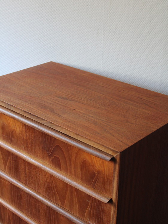 Image 1 of Vintage Deense ladekast in teak, smal!